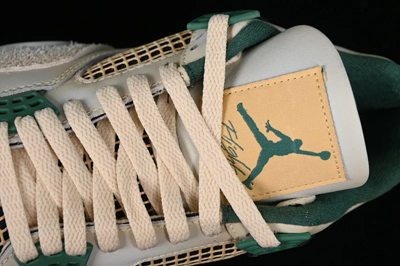 All categories Air Jordan Jordan series basketball shoes Air Jordan 4 Bulbasaur x Jordan Air Jordan 4 Retro AJ4 Jordan 4 Bulbasaur joint model basketball shoes DC7770-106